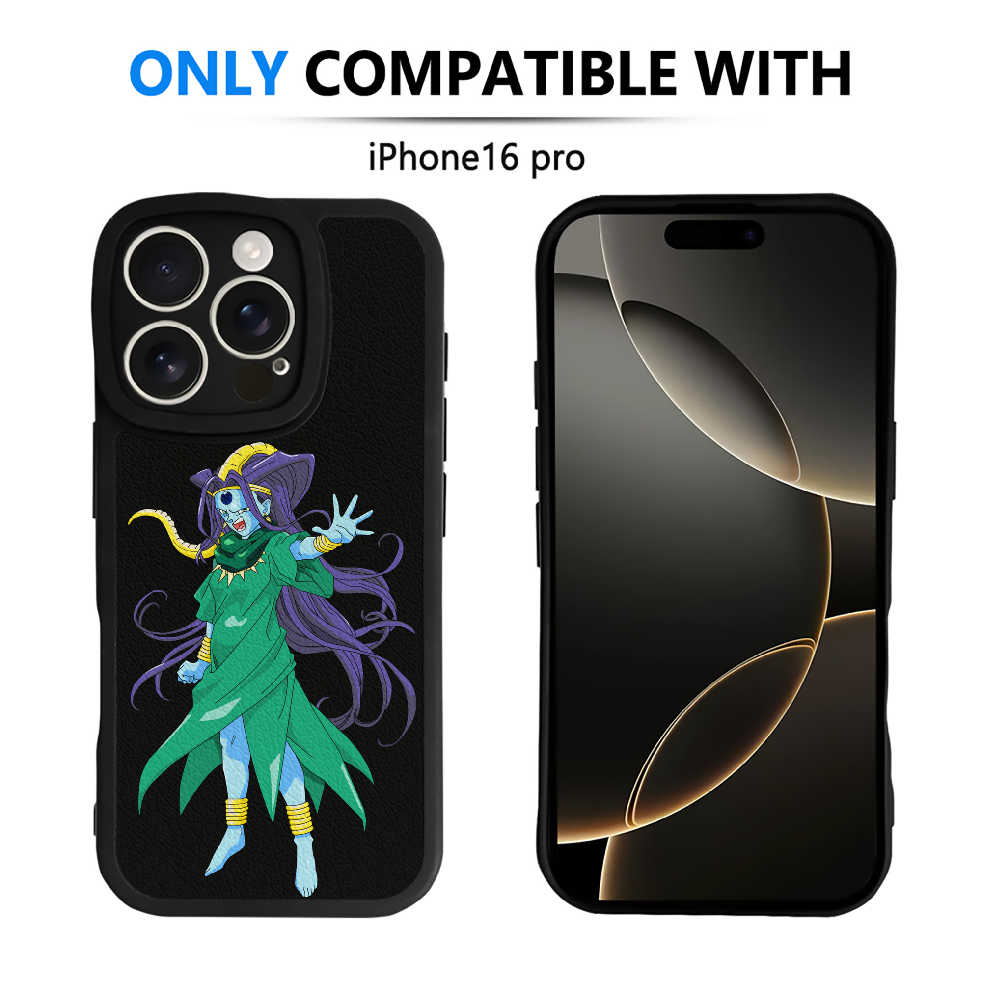 （画像用） ドラゴンボール DRAGON BALL 【iPhone 16シリーズ対応】シリコンスマホケース（レザー調） 材質：シリコン